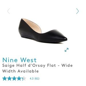 Nine West d’Orsay black flats